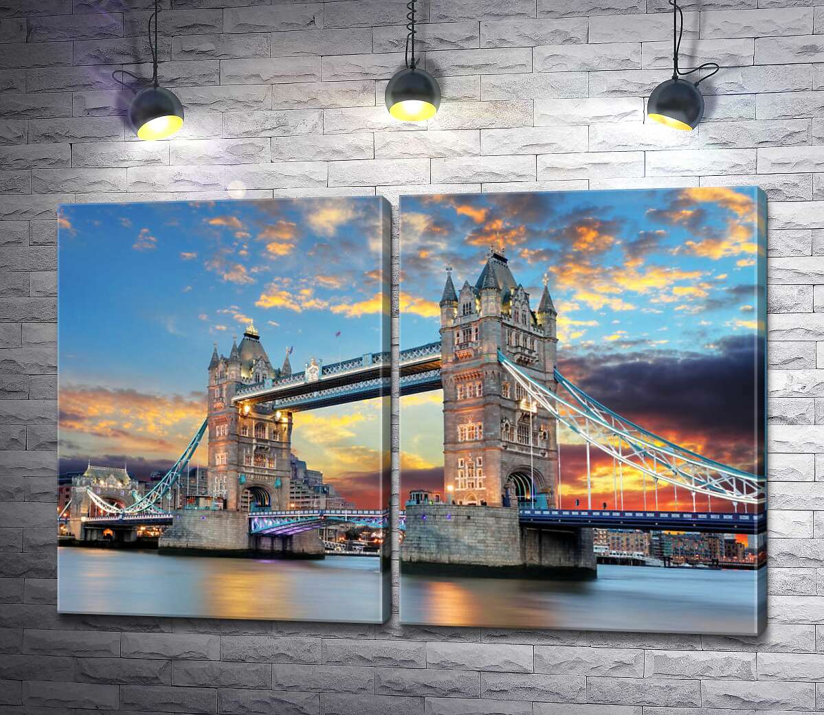 модульна картина Готичні башти Тауерського мосту (Tower Bridge) (Модуль №6)