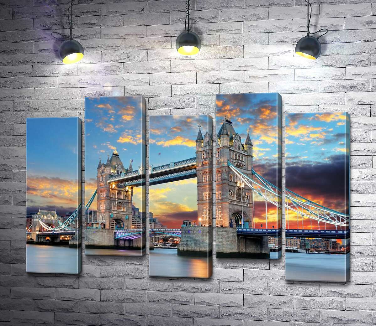 модульна картина Готичні башти Тауерського мосту (Tower Bridge) (Модуль №30)