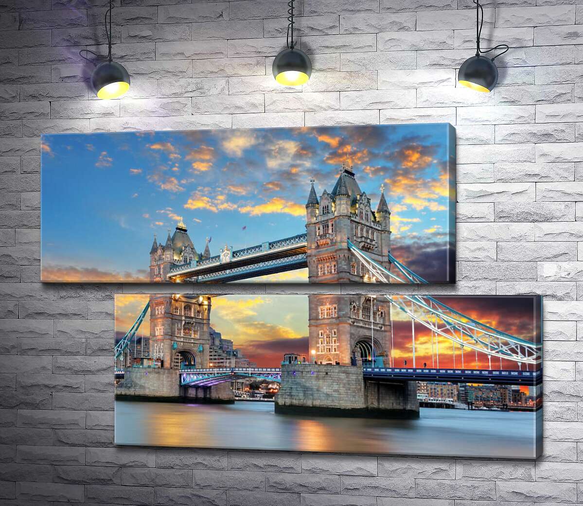 модульная картина Готические башни Тауэрского моста (Tower Bridge) (Модуль №8)