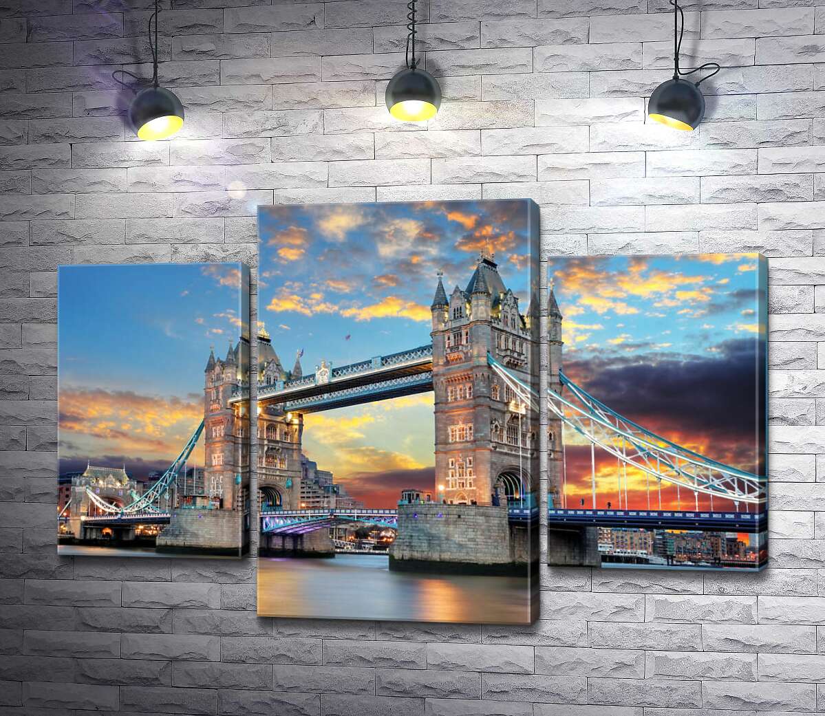 модульная картина Готические башни Тауэрского моста (Tower Bridge) (Модуль №10)