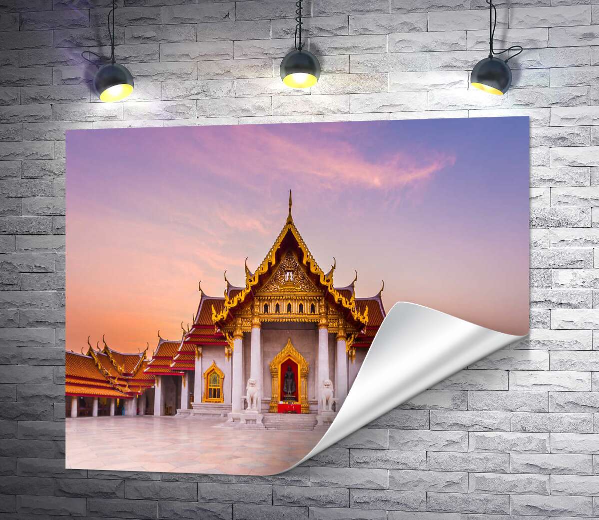 печать Довершение тайской архитектуры – буддийский храм Ват Бенчамабопхит (Wat Benchamabophit)
