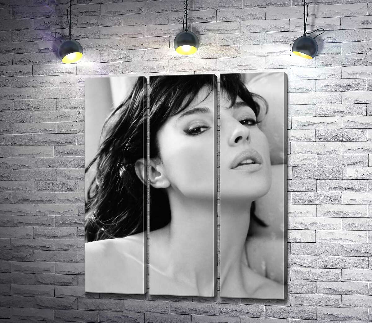модульна картина Відвертий погляд Моніки Беллуччі (Monica Bellucci)