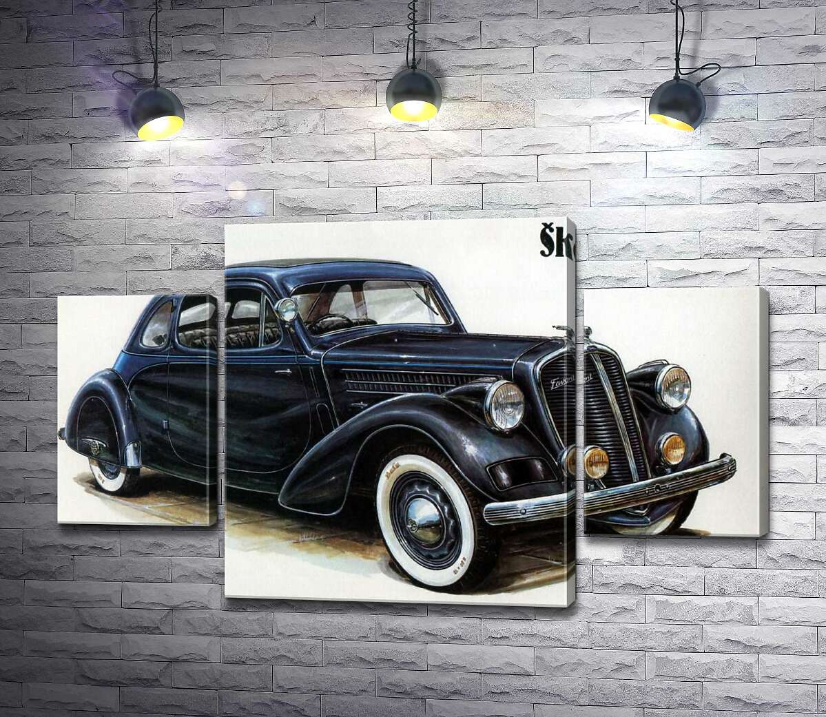 модульна картина Компактний автомобіль Skoda Favorit (Модуль №5)