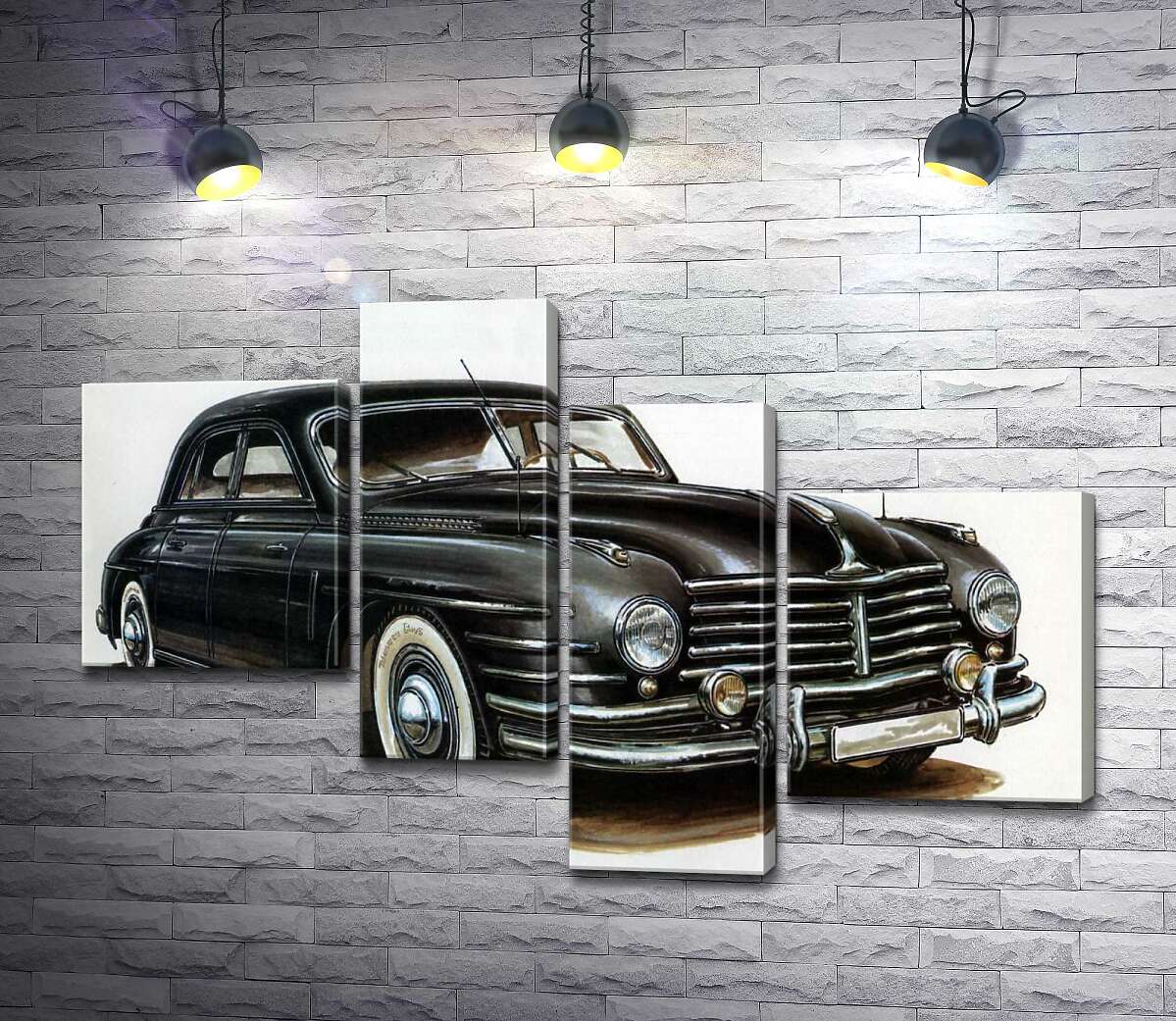 модульна картина Чорний автомобіль Skoda Special (Модуль №21)