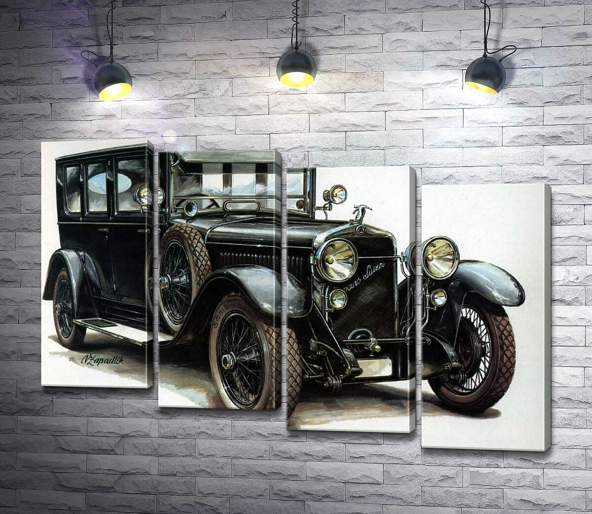 модульна картина Перший автомобіль компанії Skoda Hispano-Suiza (Модуль №19)