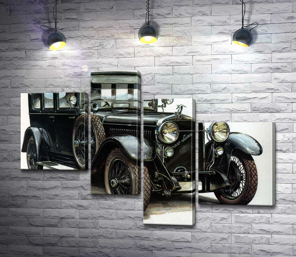 модульная картина Первый автомобиль компании Skoda Hispano-Suiza (Модуль №21)