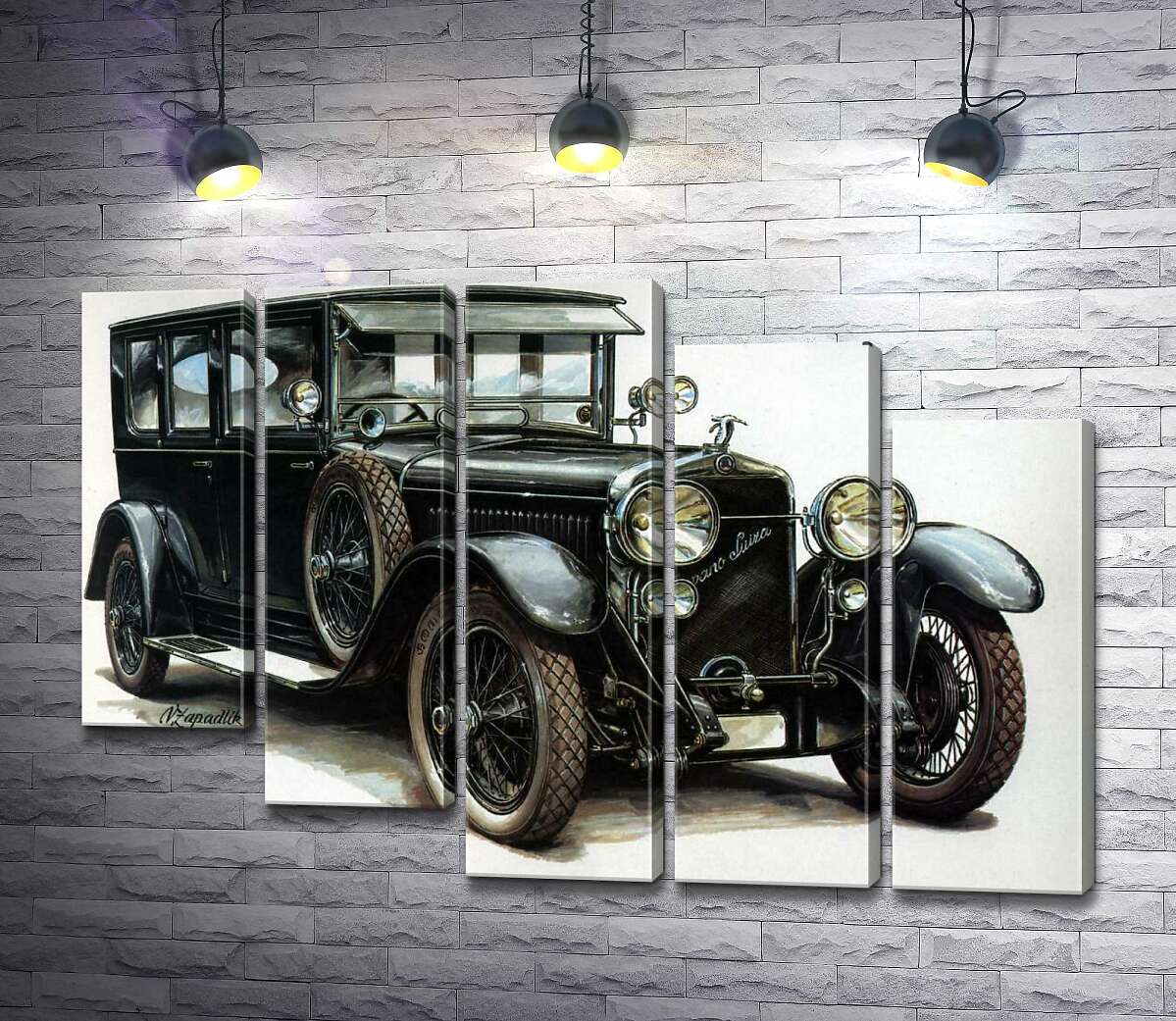 модульная картина Первый автомобиль компании Skoda Hispano-Suiza (Модуль №28)