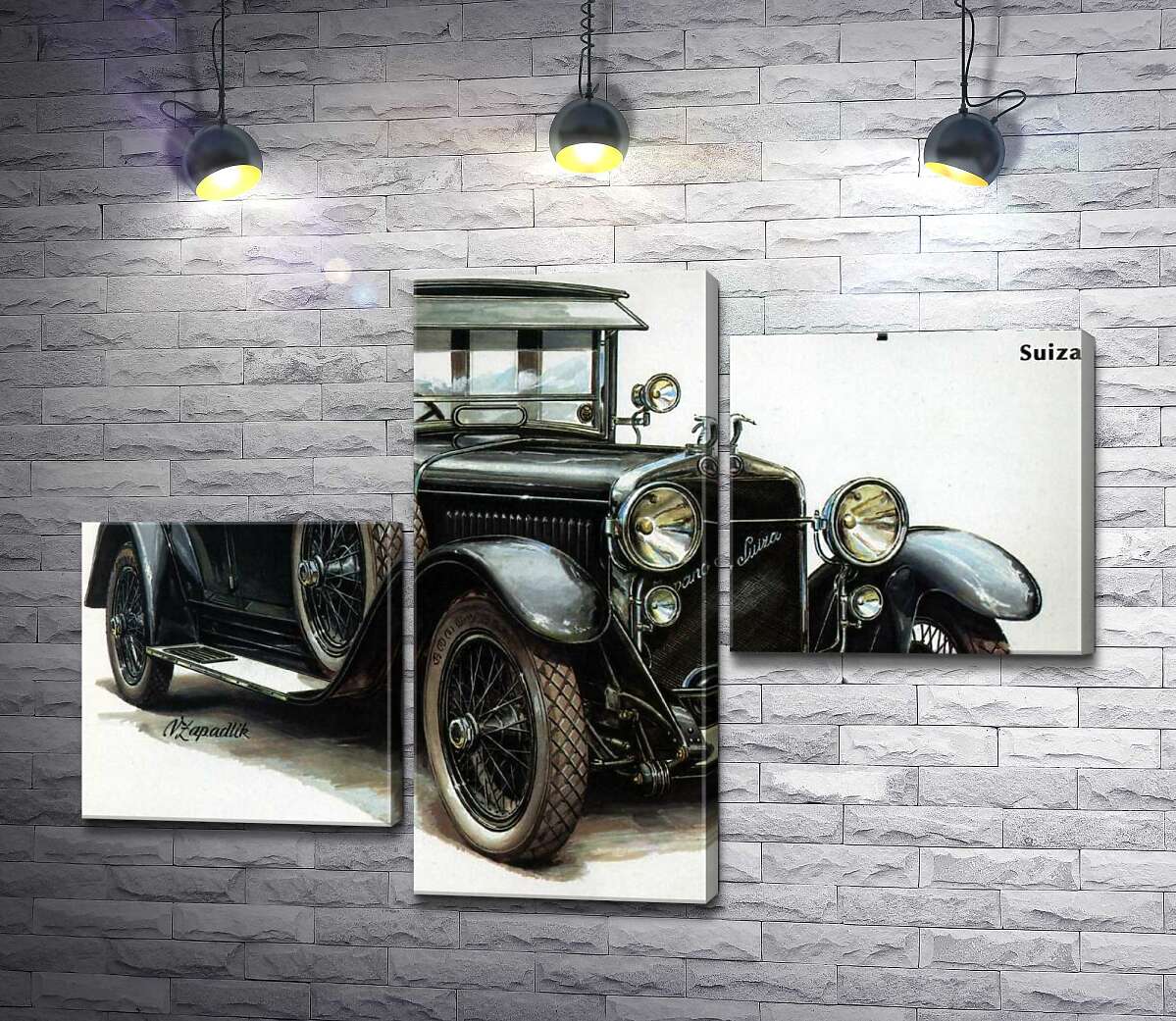 модульна картина Перший автомобіль компанії Skoda Hispano-Suiza (Модуль №12)