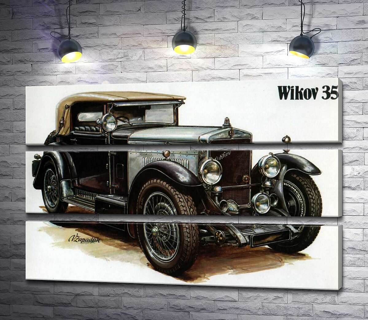модульная картина Ретро-автомобиль Wikov 35 (Модуль №15)
