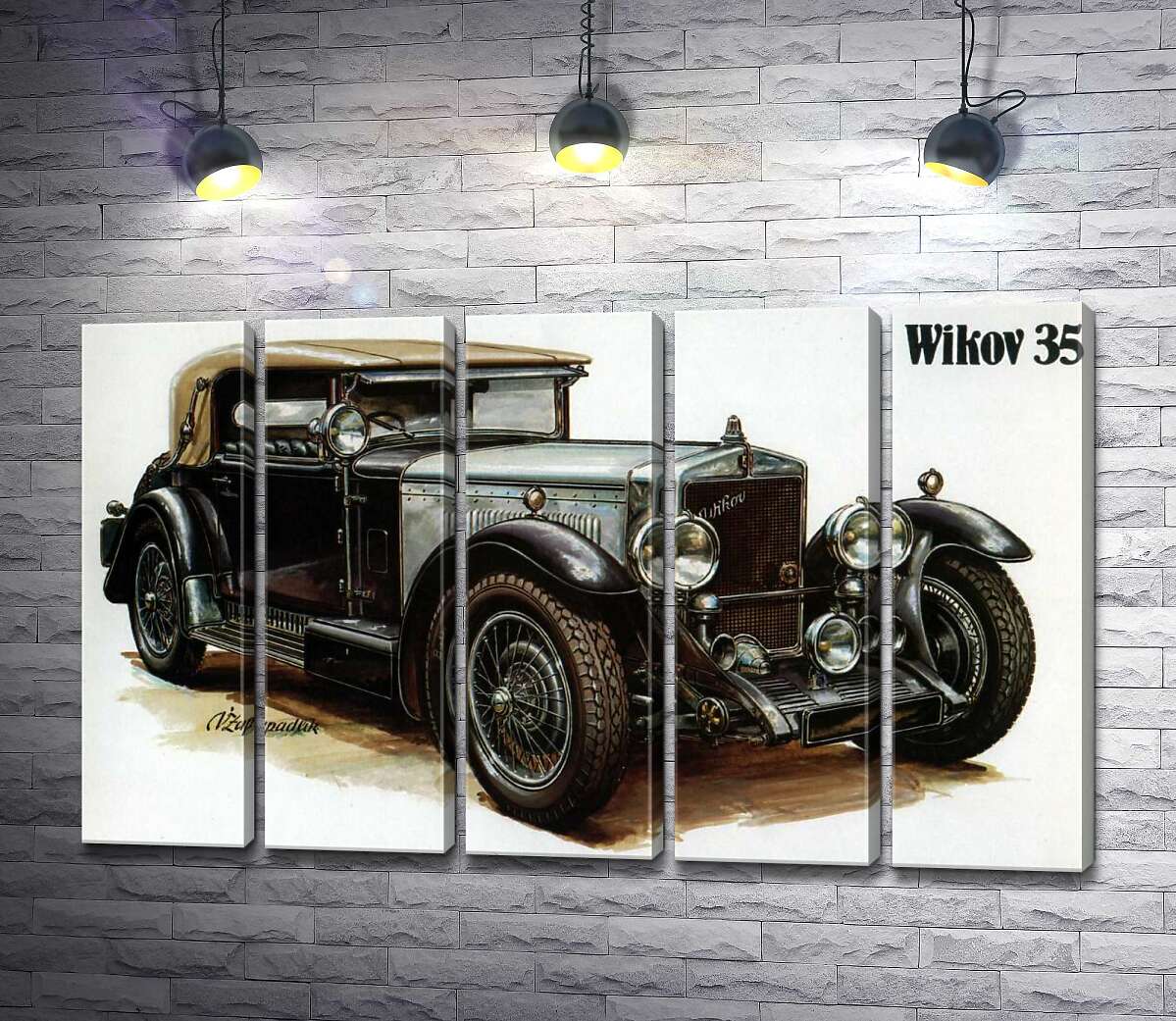 модульна картина Ретро-автомобіль Wikov 35 (Модуль №26)