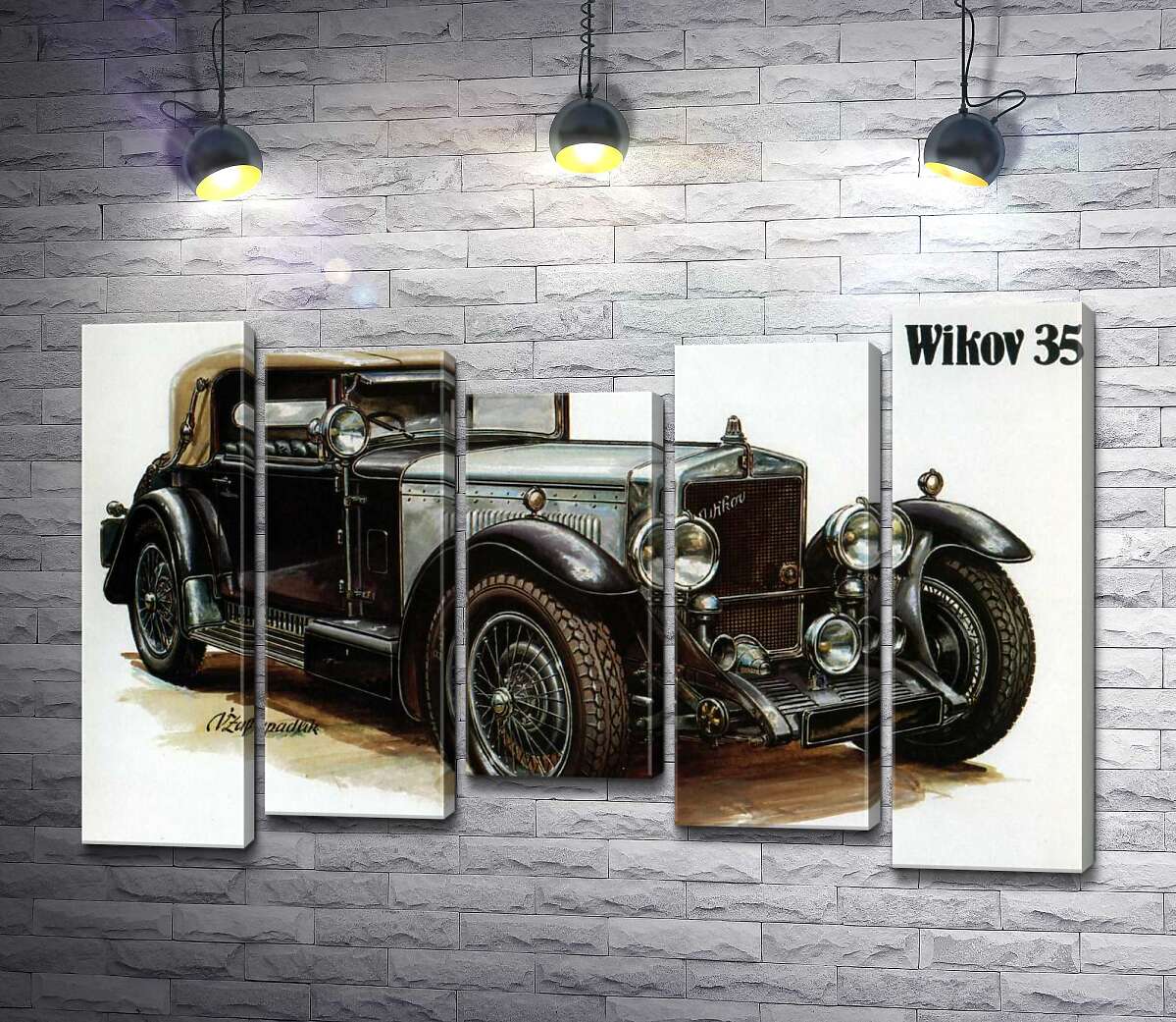 модульная картина Ретро-автомобиль Wikov 35 (Модуль №27)