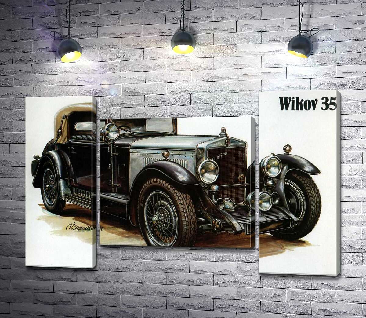 модульна картина Ретро-автомобіль Wikov 35 (Модуль №11)