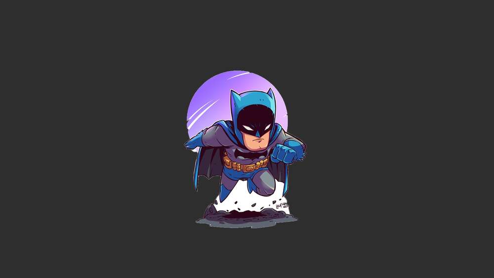 картина-постер Полет супергероя Бэтмена (Batman)