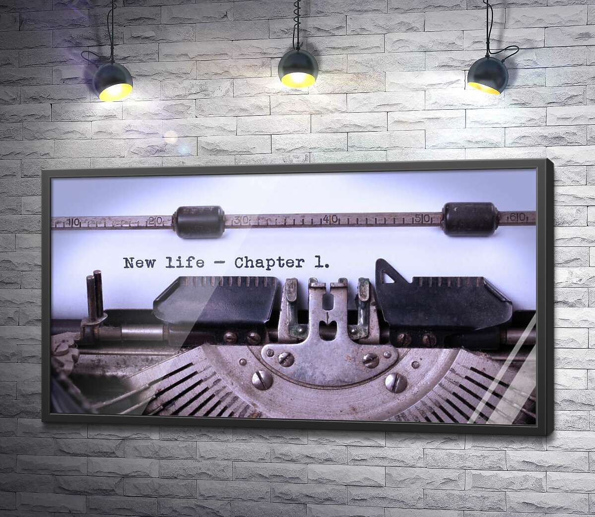 постер Первая глава книги на пишущей машинке