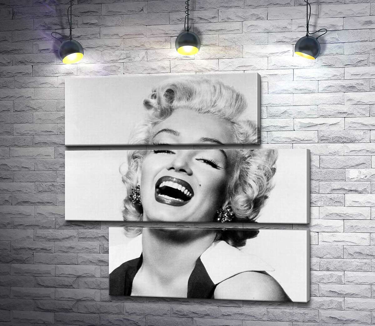 модульна картина Легендарна посмішка Мерелін Монро (Marilyn Monroe) (Модуль №16)