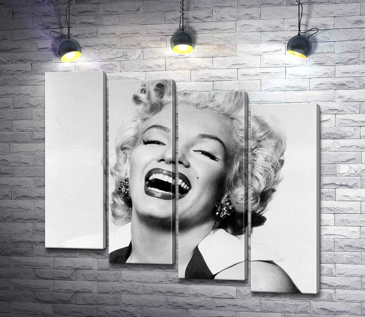 модульная картина Легендарная улыбка Мэрилин Монро (Marilyn Monroe) (Модуль №19)
