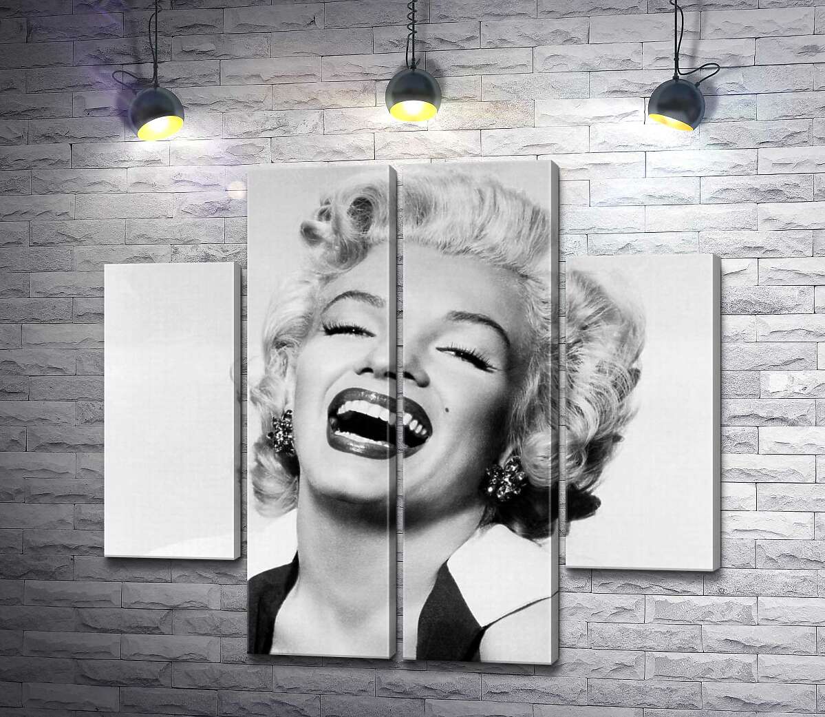 модульна картина Легендарна посмішка Мерелін Монро (Marilyn Monroe) (Модуль №20)