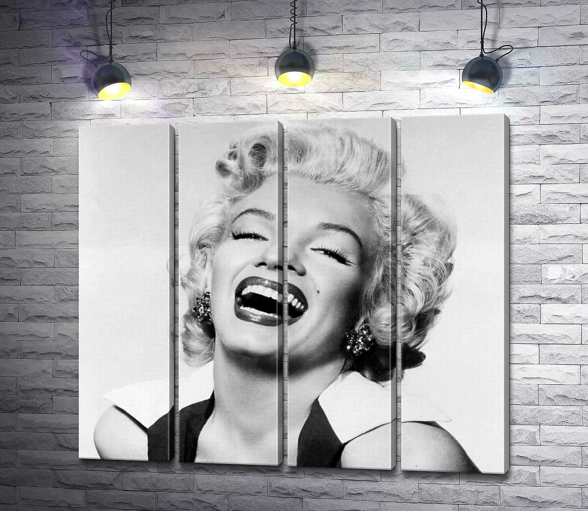 модульная картина Легендарная улыбка Мэрилин Монро (Marilyn Monroe) (Модуль №24)