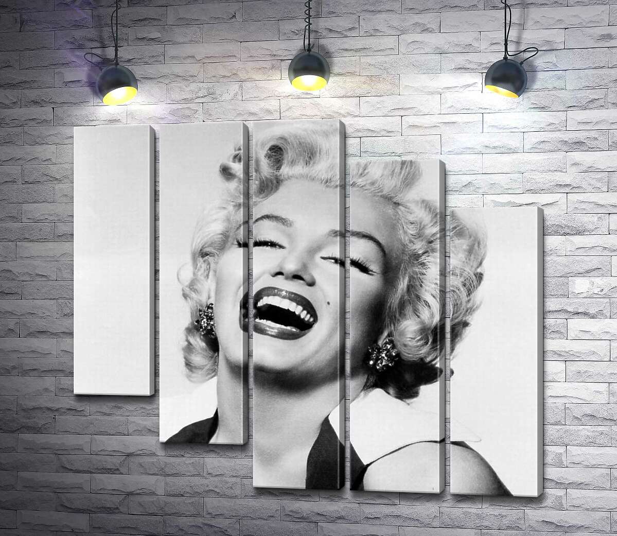 модульна картина Легендарна посмішка Мерелін Монро (Marilyn Monroe) (Модуль №28)