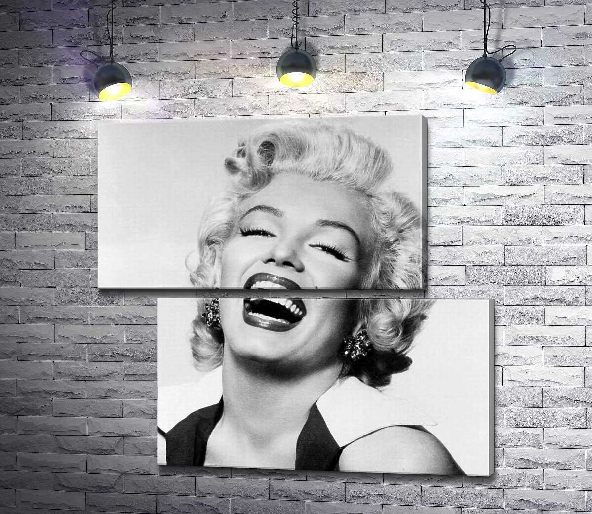 модульна картина Легендарна посмішка Мерелін Монро (Marilyn Monroe) (Модуль №8)