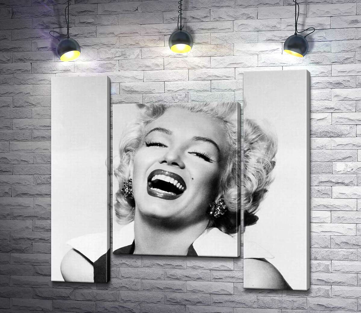 модульная картина Легендарная улыбка Мэрилин Монро (Marilyn Monroe) (Модуль №11)