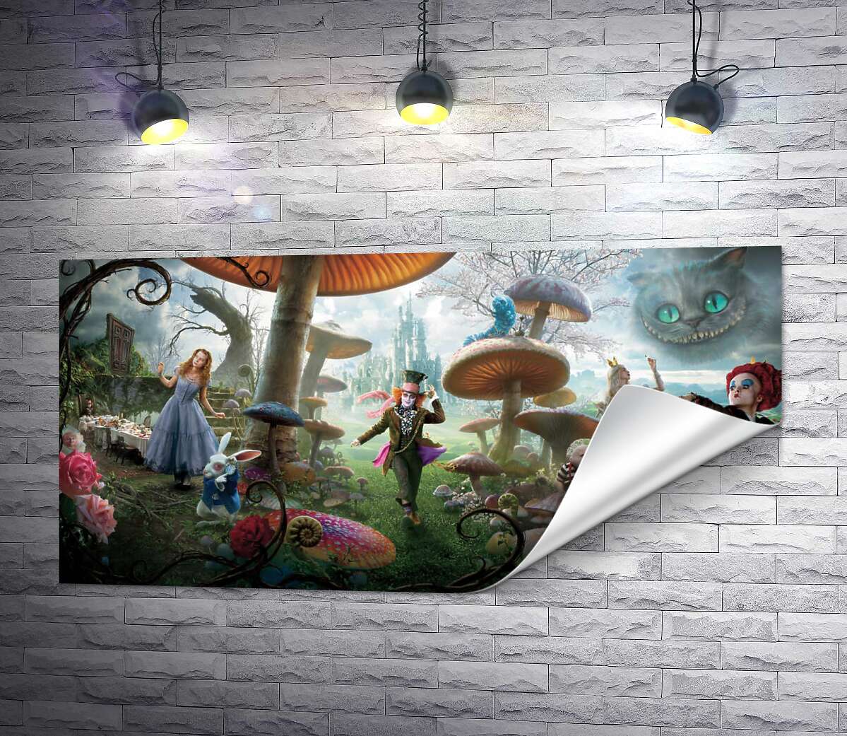 друк Чудернацький постер до фільму "Аліса в країні див" (Alice in Wonderland)