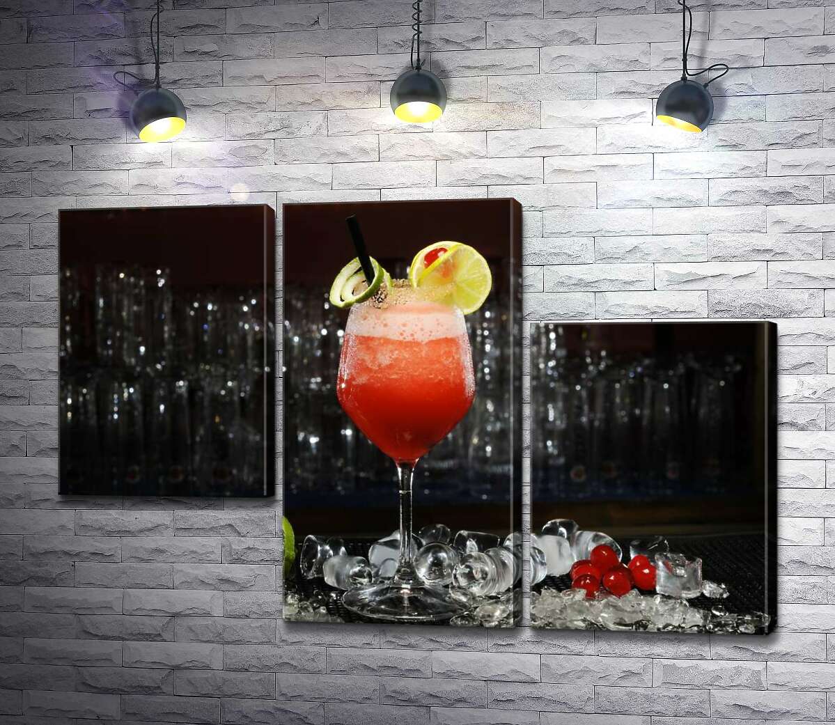 модульна картина Соковитий коктейль Cape Codder з ягідним присмаком (Модуль №13)