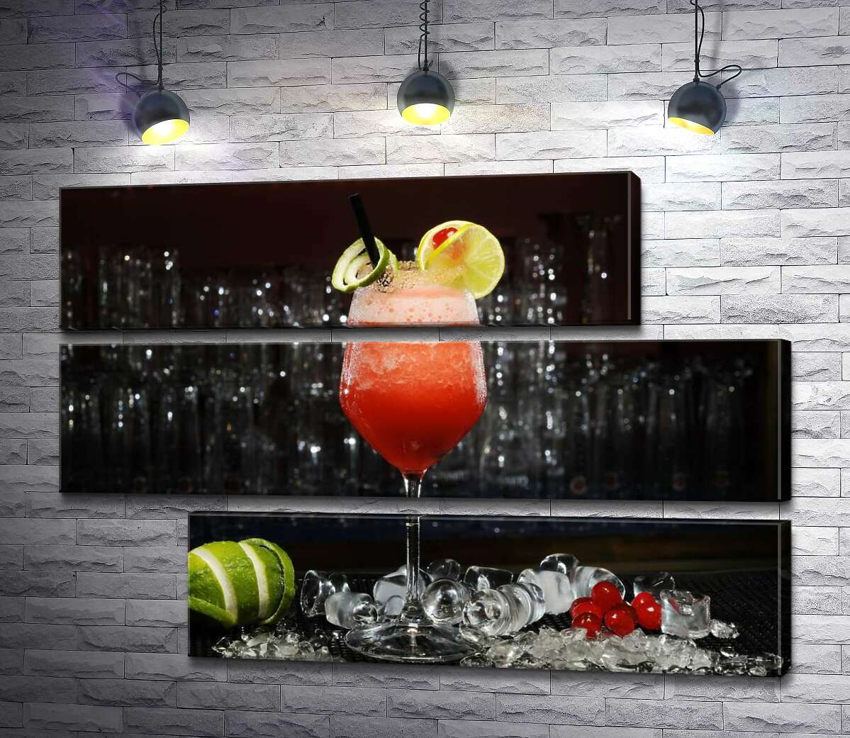 модульная картина Сочный коктейль Cape Codder с ягодным привкусом (Модуль №16)