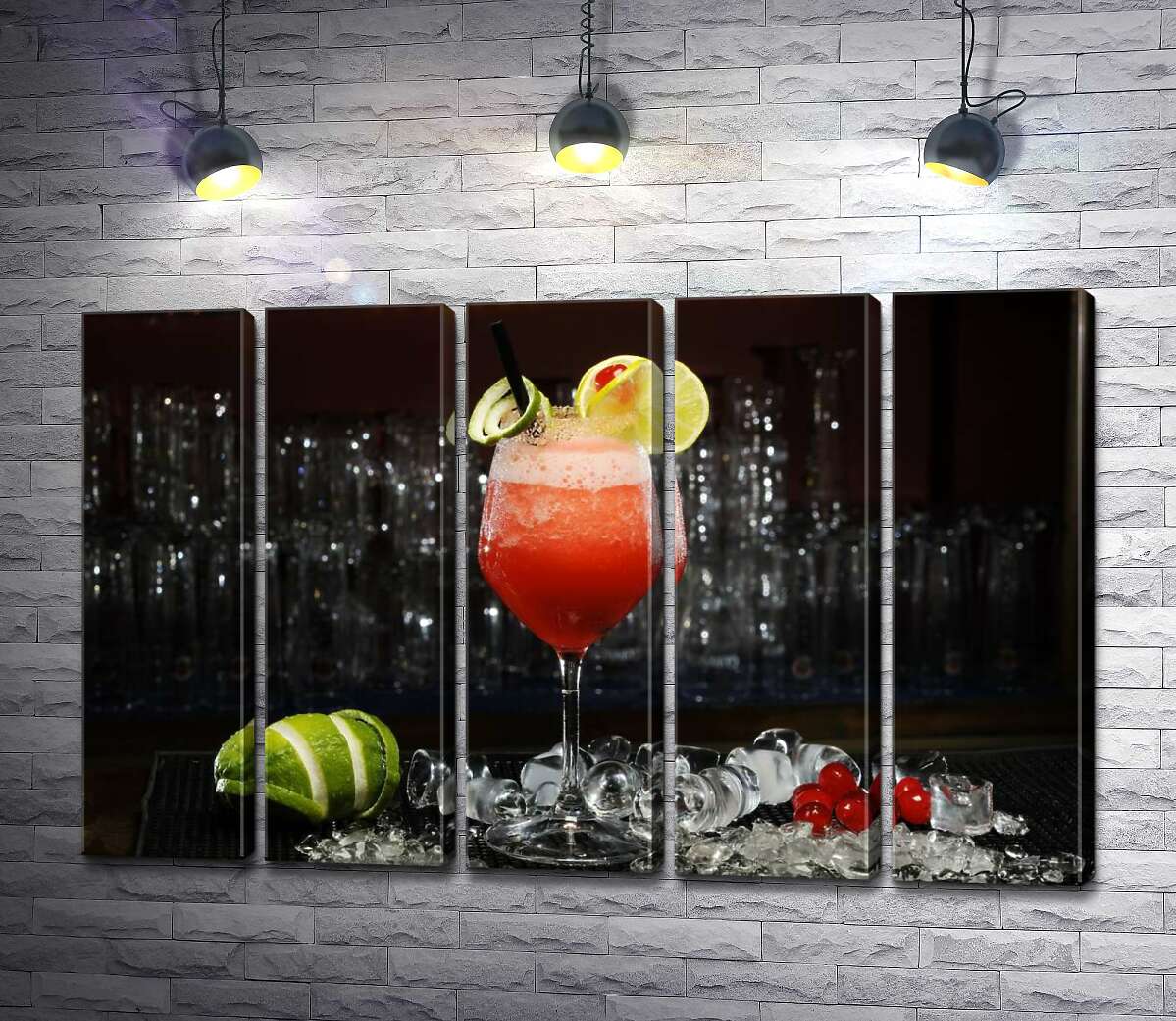 модульная картина Сочный коктейль Cape Codder с ягодным привкусом (Модуль №26)