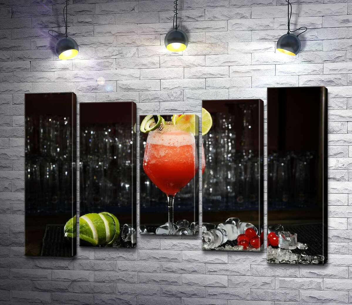 модульная картина Сочный коктейль Cape Codder с ягодным привкусом (Модуль №27)