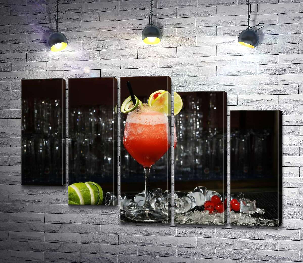 модульная картина Сочный коктейль Cape Codder с ягодным привкусом (Модуль №28)