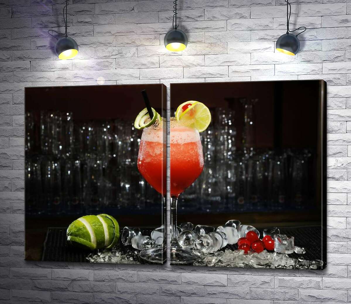 модульная картина Сочный коктейль Cape Codder с ягодным привкусом