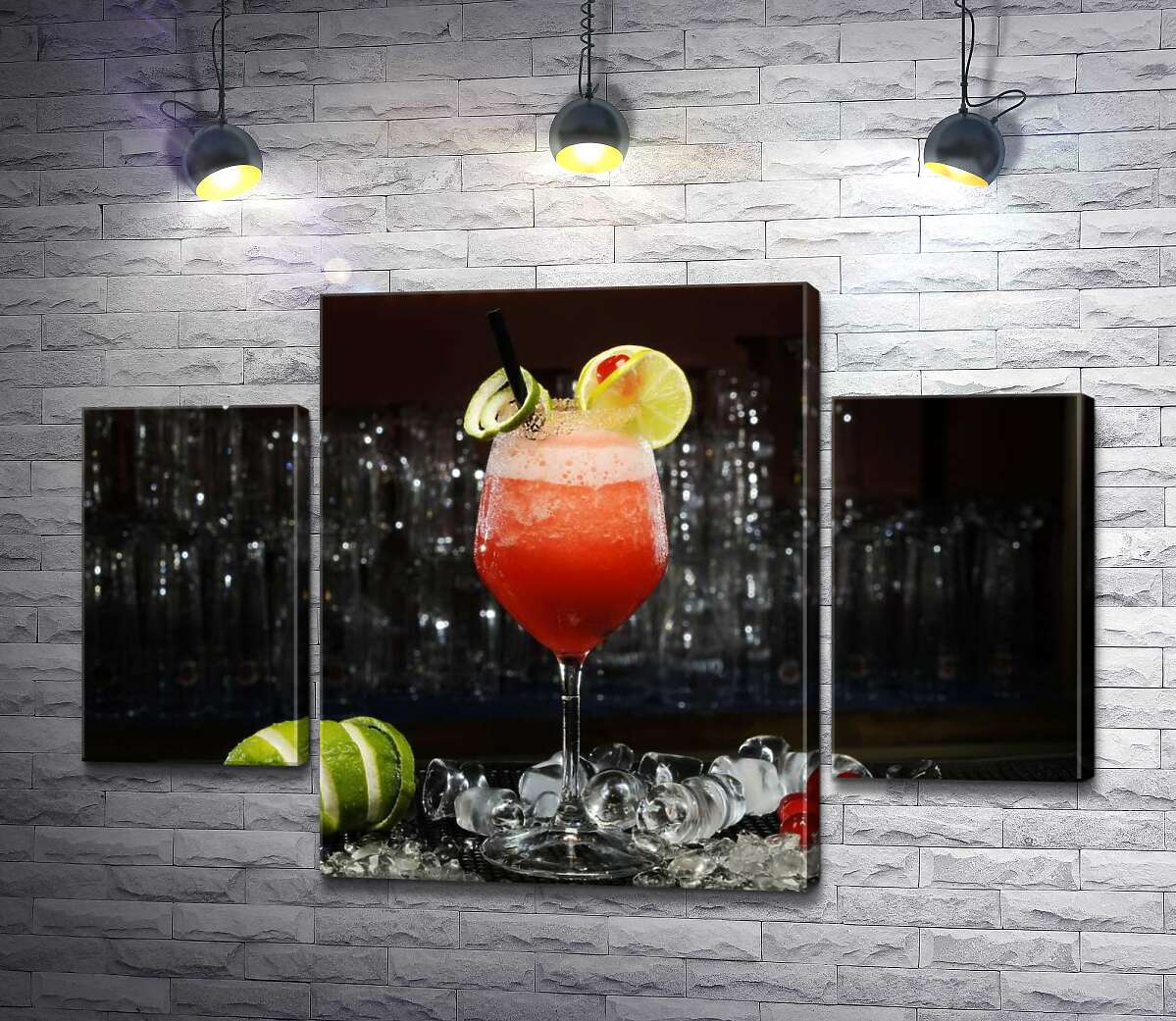 модульная картина Сочный коктейль Cape Codder с ягодным привкусом (Модуль №5)