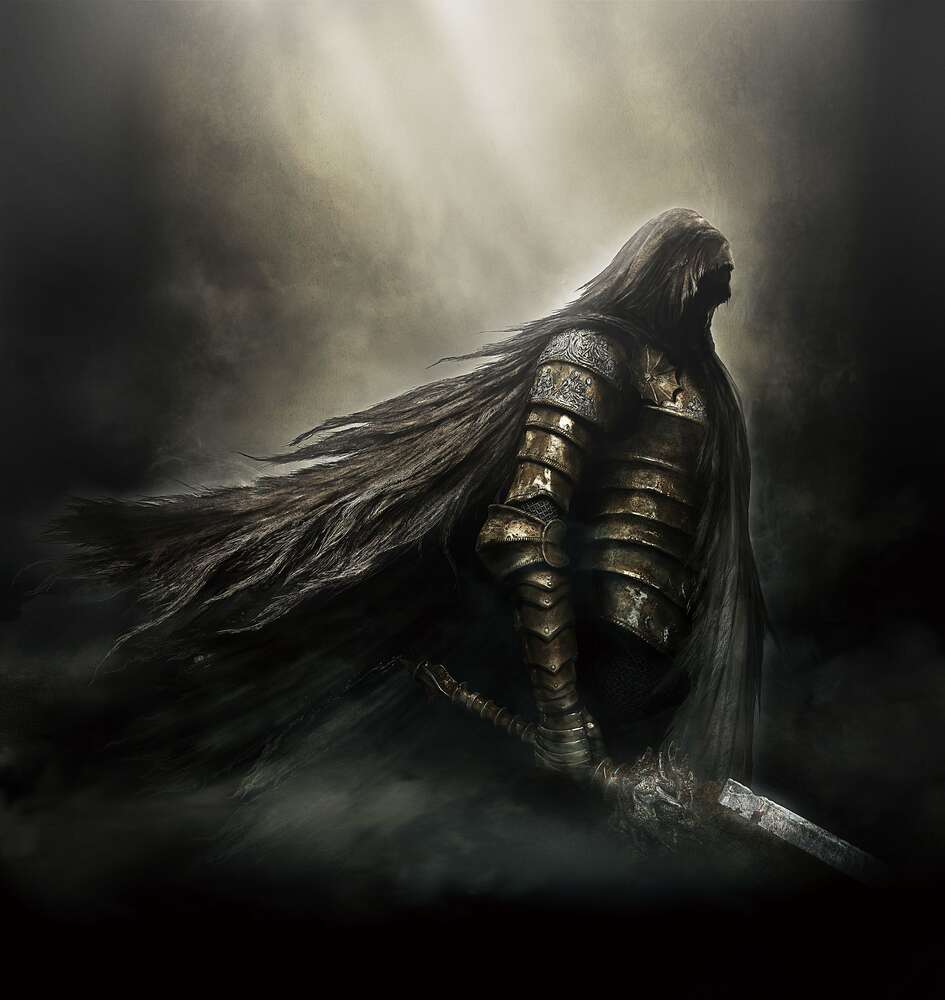 картина-постер Воин из видеоигры "Dark Souls"