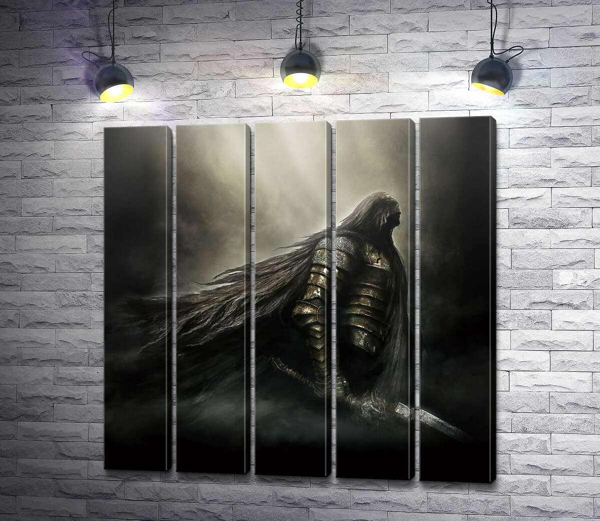 модульна картина Воїн із відеогри "Dark Souls" (Модуль №26)
