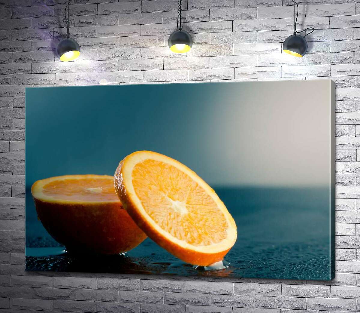 картина Сочная середина спелого апельсина