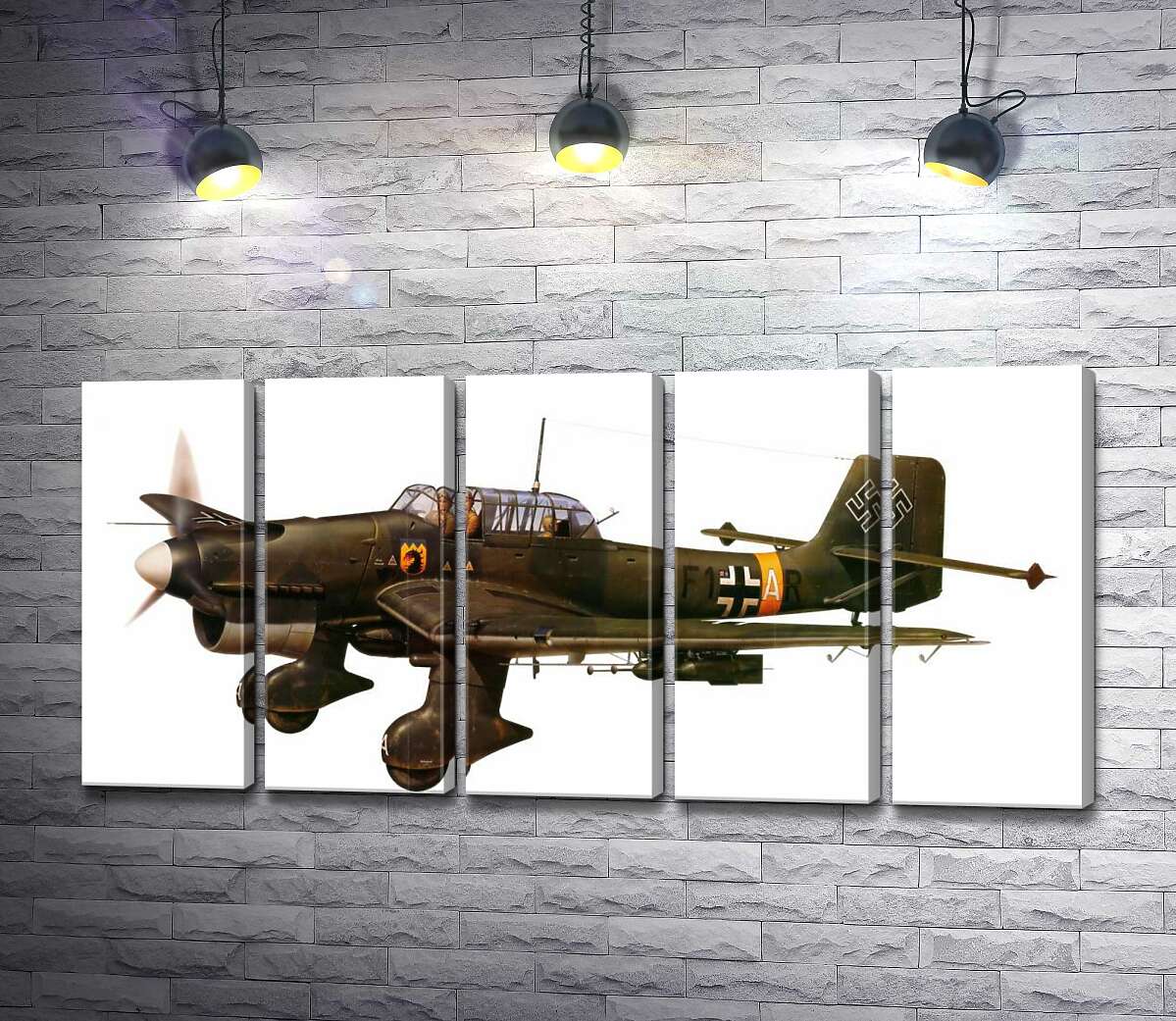 модульна картина «Штука» (Junkers Ju 87) німецький пікіруючий бомбардувальник часів Другої світової війни (Модуль №26)