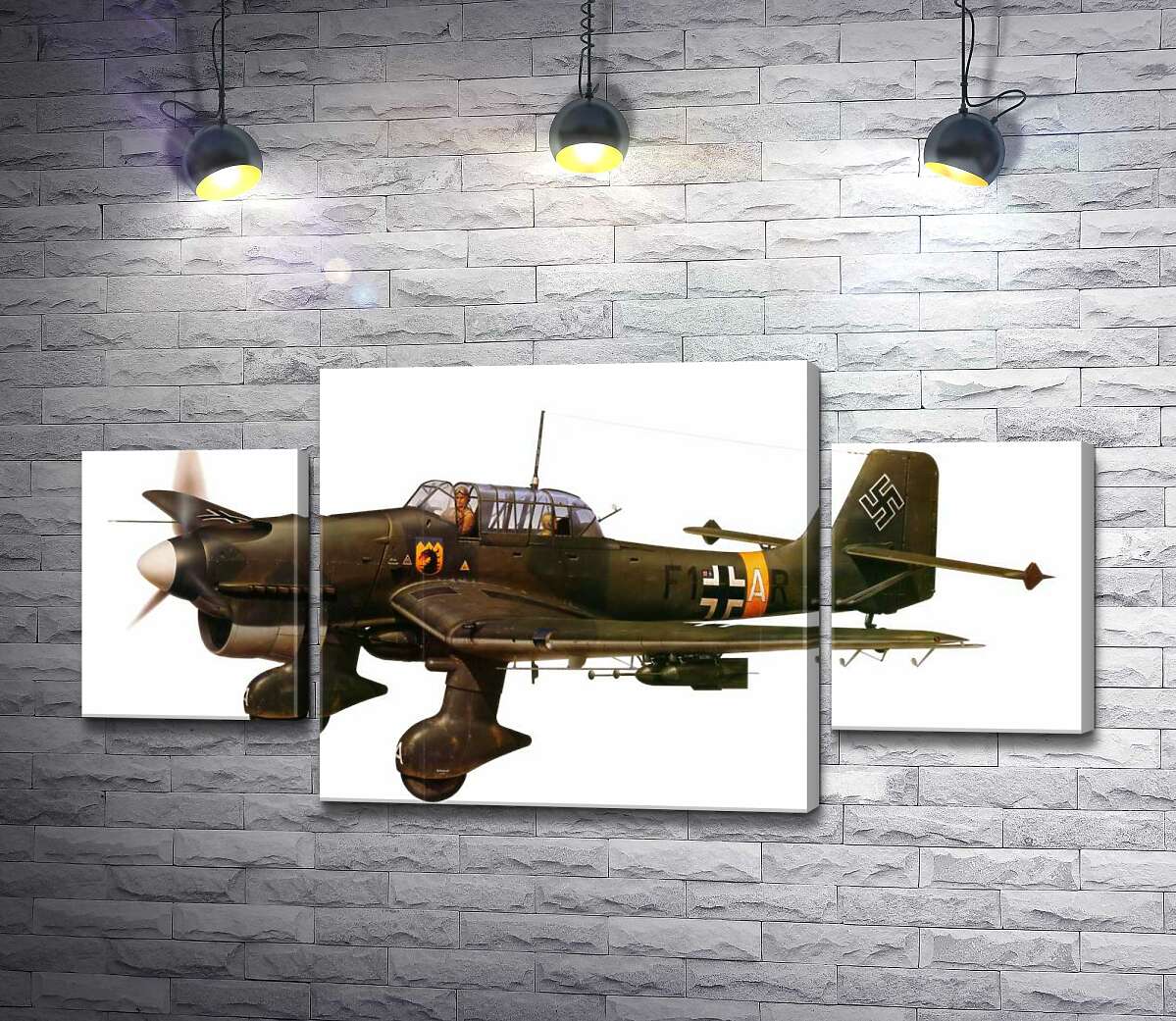 модульна картина «Штука» (Junkers Ju 87) німецький пікіруючий бомбардувальник часів Другої світової війни (Модуль №5)