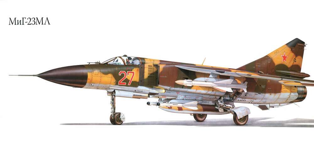 картина-постер Радянський винищувач МіГ-23МЛ