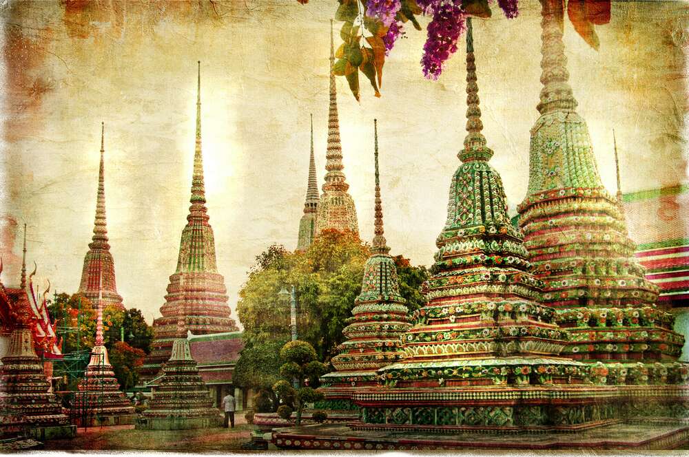 картина-постер Храмовий комплекс Ват Пхо (Wat Pho) в Бангкоці