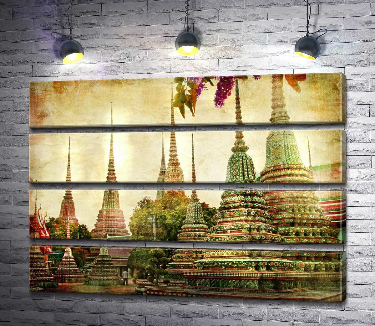 модульна картина Храмовий комплекс Ват Пхо (Wat Pho) в Бангкоці (Модуль №22)
