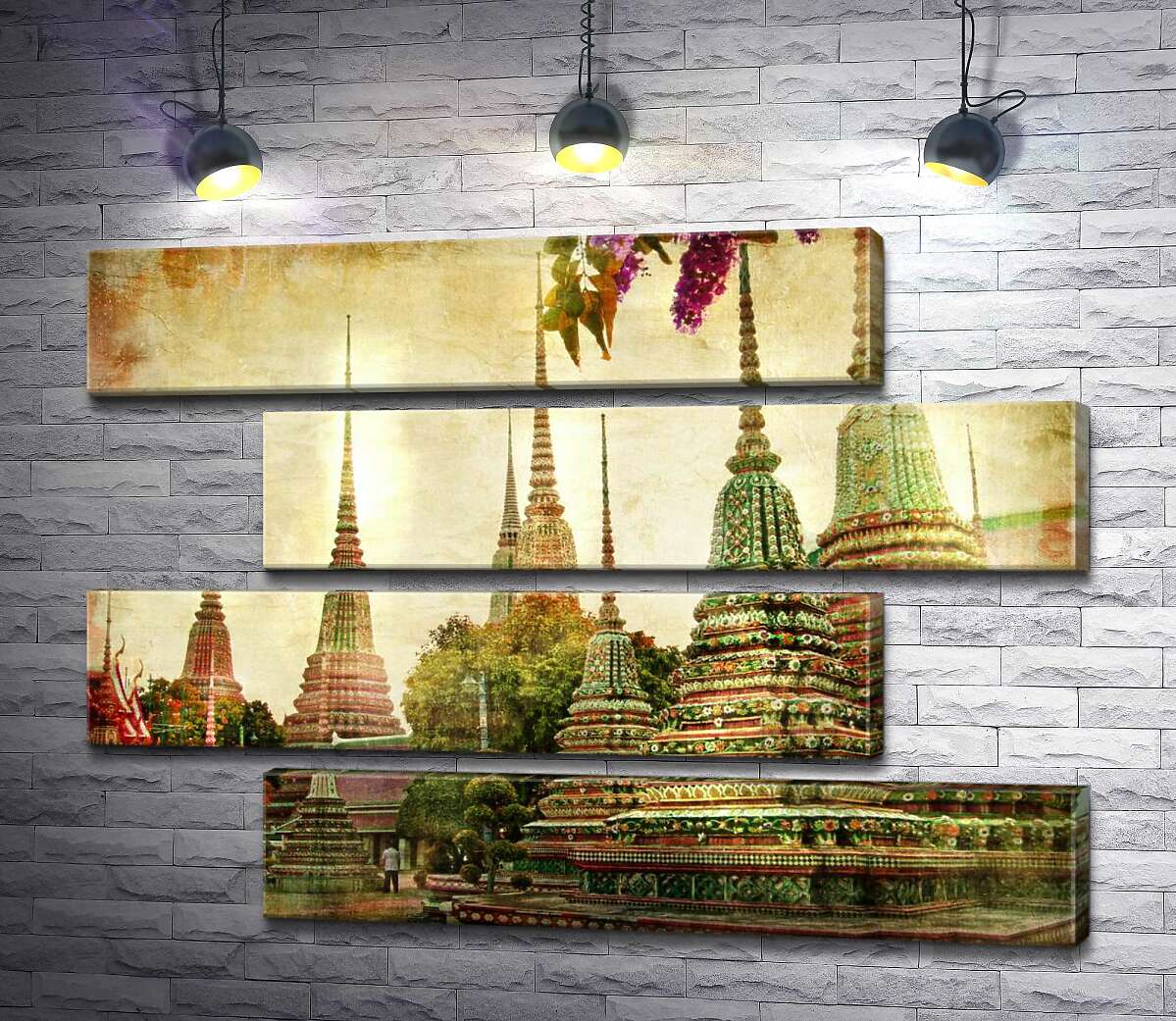модульна картина Храмовий комплекс Ват Пхо (Wat Pho) в Бангкоці (Модуль №23)