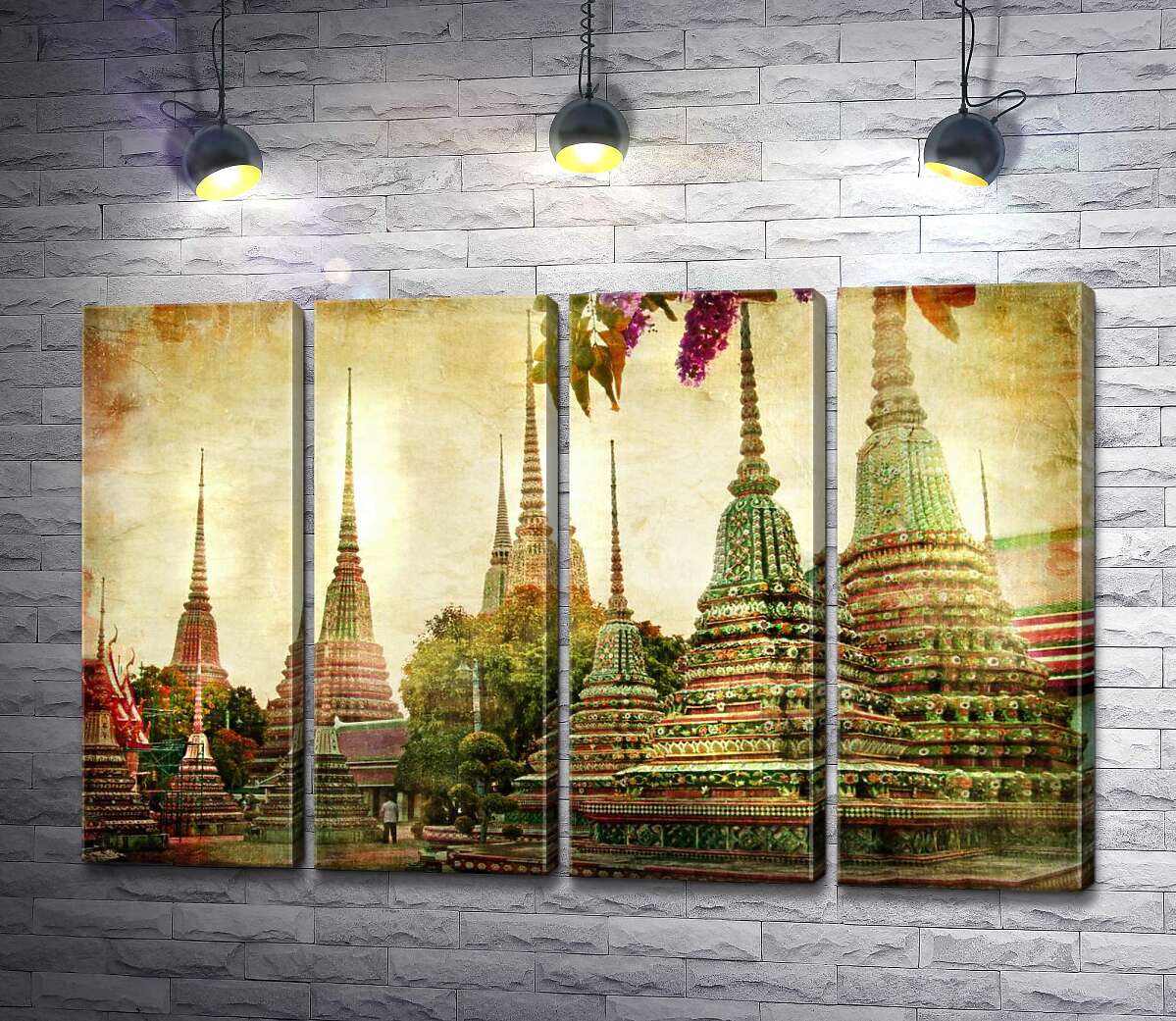 модульна картина Храмовий комплекс Ват Пхо (Wat Pho) в Бангкоці (Модуль №24)