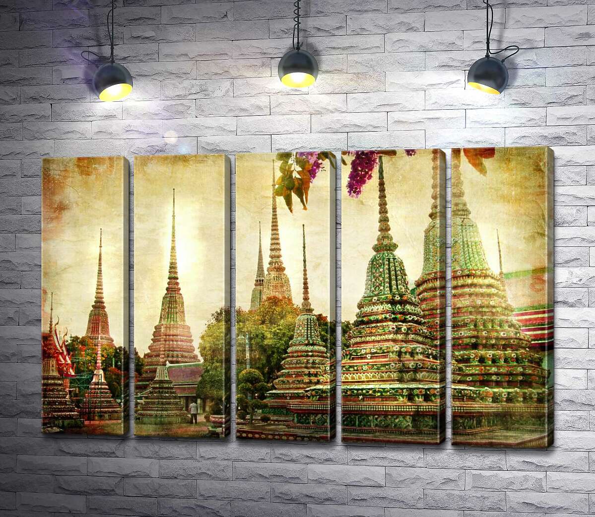 модульна картина Храмовий комплекс Ват Пхо (Wat Pho) в Бангкоці (Модуль №26)