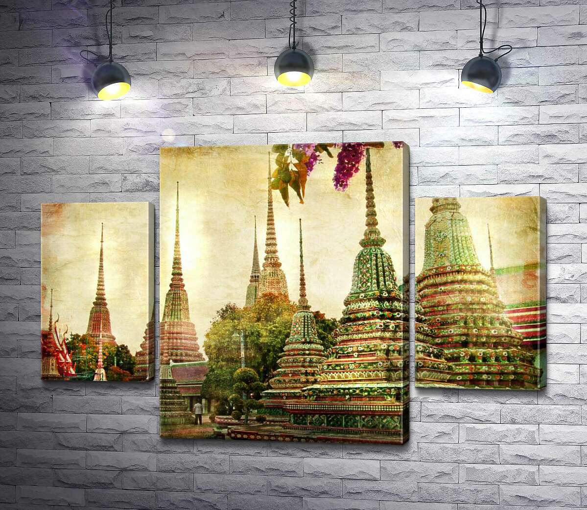 модульна картина Храмовий комплекс Ват Пхо (Wat Pho) в Бангкоці (Модуль №5)