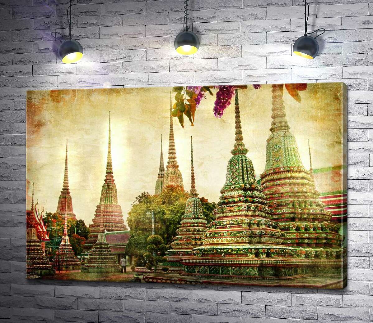 картина Храмовый комплекс Ват Пхо (Wat Pho) в Бангкоке