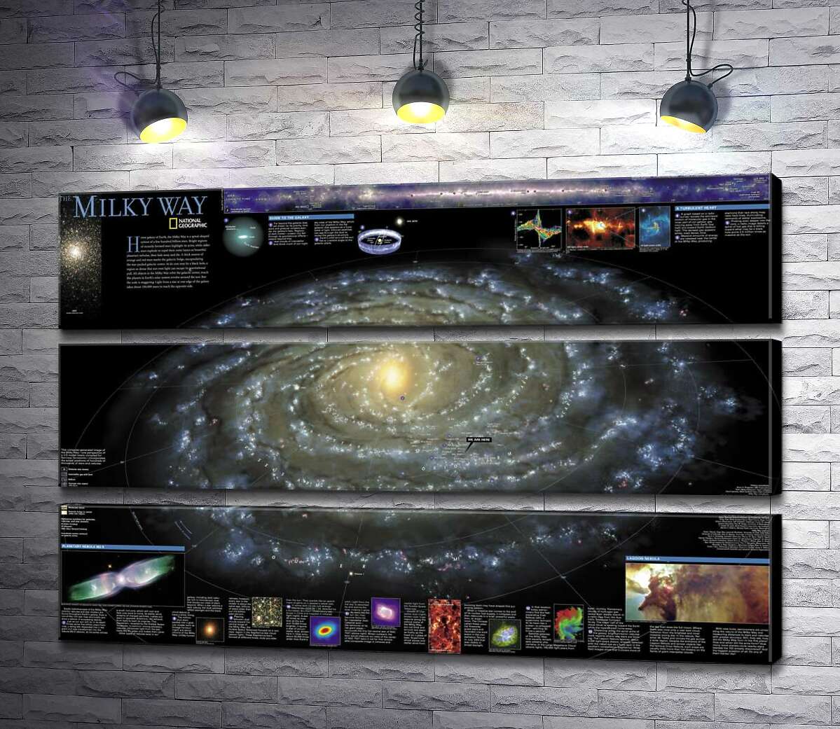модульна картина Карта галактики Чумацький Шлях (Milky Way) (Модуль №15)