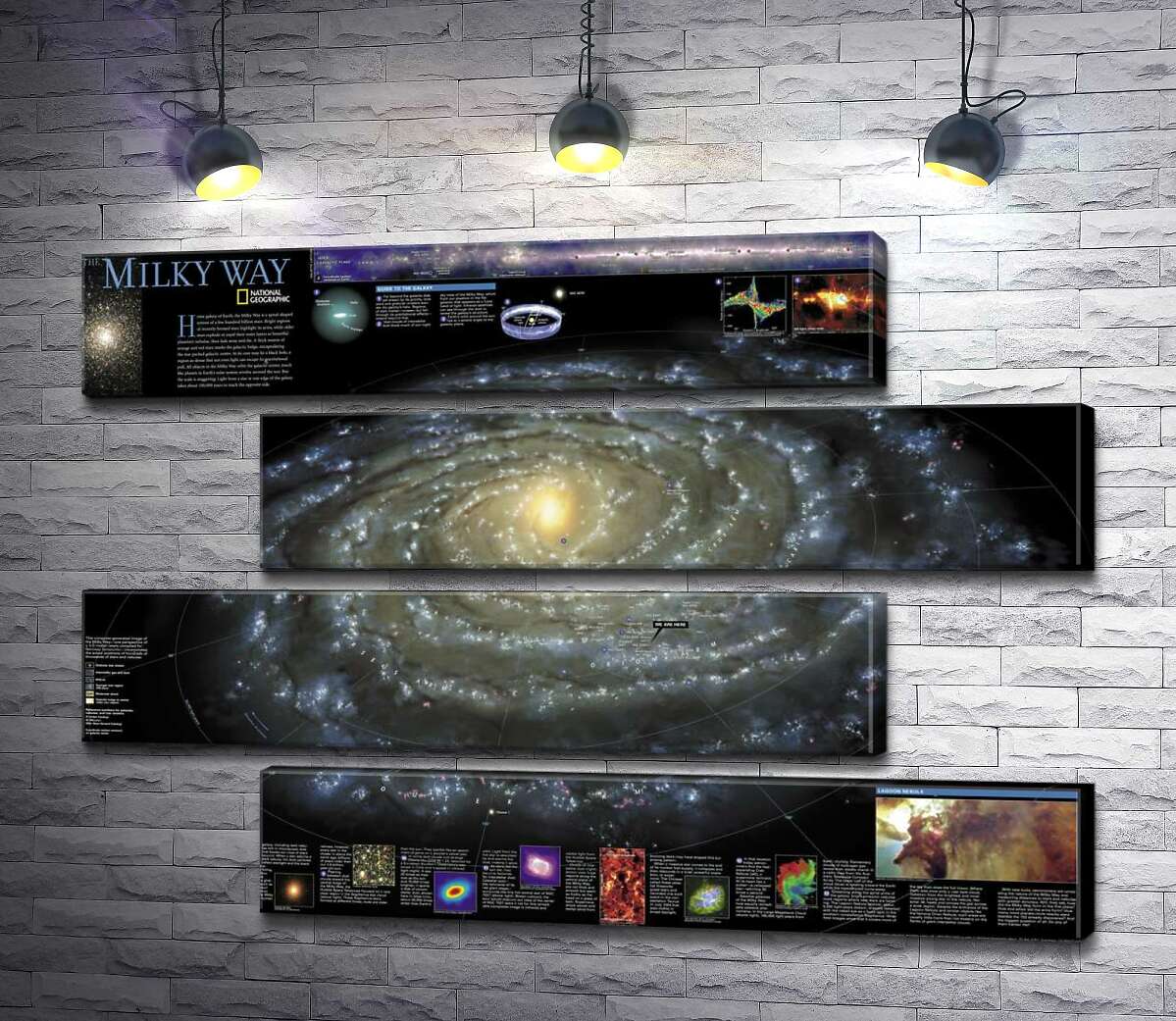 модульна картина Карта галактики Чумацький Шлях (Milky Way) (Модуль №23)