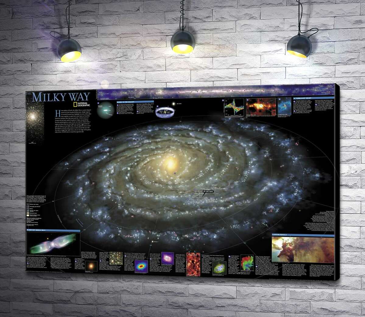 картина Карта галактики Млечный Путь (Milky Way)