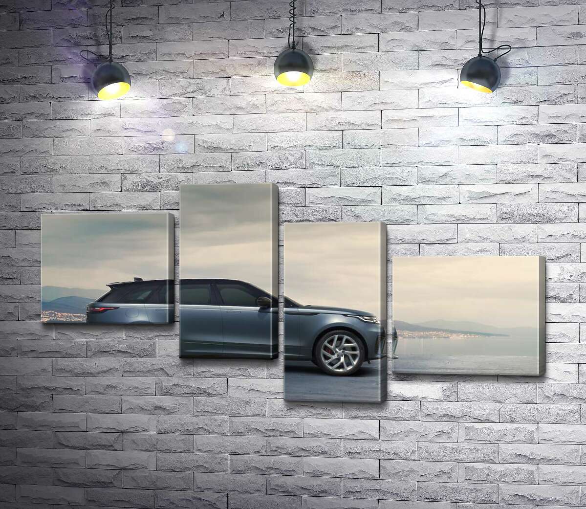 модульна картина Втілення британської естетики: автомобіль Ленд Ровер (Land Rover Range Rover Velar) (Модуль №21)